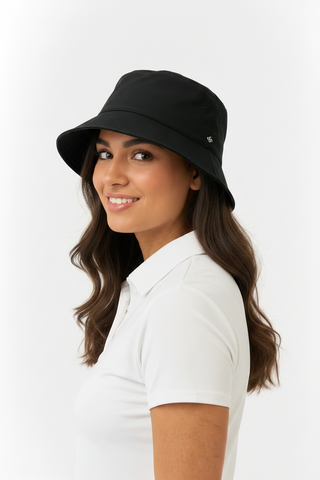 Waterproof Fleece Lined Bucket Hat - Black