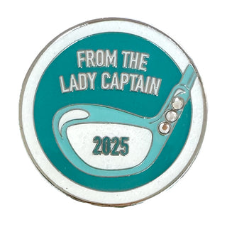 From the Lady Captain 2025 Golf Ball Marker and Visor Clip Set - Aqua