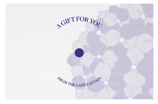 From The Lady Captain 2026 Ball Marker - Purple Hydrangea