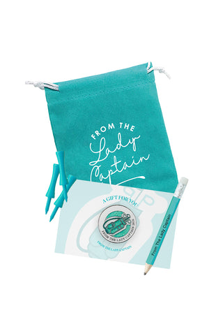 From the Lady Captain 2026 Ball Marker & Prizes Gift Set - Aqua