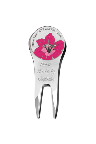From the Lady Captain 2026 Golf Pitch Repairer & Ball Marker Gift Set - Azalea Pink