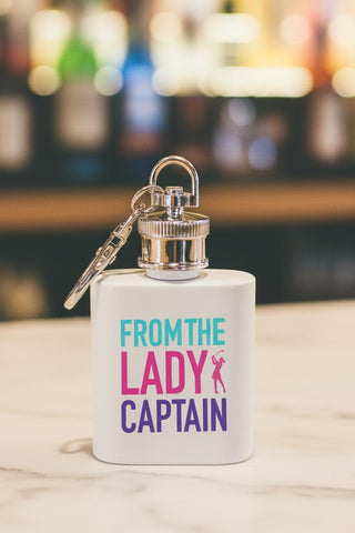 From The Lady Captain 1oz Shot Hipflask