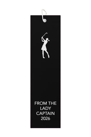 From the Lady Captain 2026 Tri-Fold Towel - Black