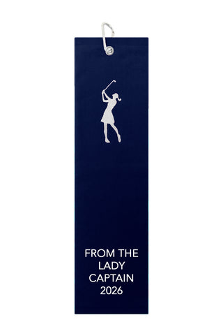 From the Lady Captain 2026 Tri-Fold Towel - Navy