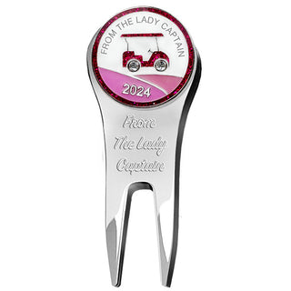 From the Lady Captain 2024 Metal Pitchfork and Ball Marker - Pink