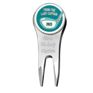 From the Lady Captain 2025 Metal Pitchfork and Ball Marker - Aqua