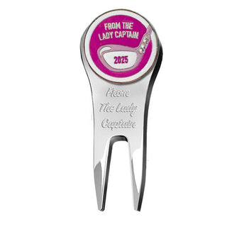 From the Lady Captain 2025 Metal Pitchfork and Ball Marker - Pink