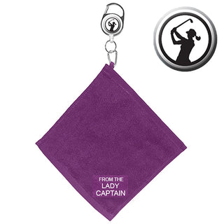 From the Lady Captain Retractable Towel - Purple