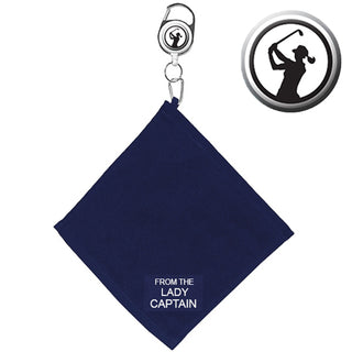 From the Lady Captain Retractable Towel - Navy