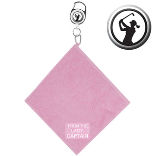 From the Lady Captain Retractable Towel - Pale Pink