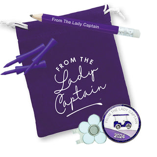 From the Lady Captain 2024 Ball Marker & Visor Clip Set - Purple