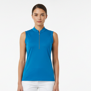 Tail Ladies Marin Sleeveless Golf Polo - Mykonos