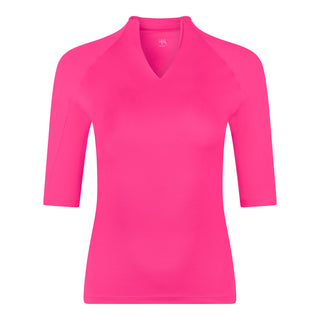 Tail Ladies Khaira Elbow Sleeve Polo - Passion Pink