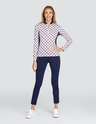 Tail Ladies Lila Grace Long Sleeve Golf Polo - Divine Geo