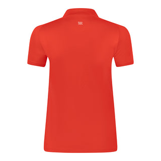 Tail Ladies Enriquetta Short Sleeve Golf Polo - Cherry Tomato