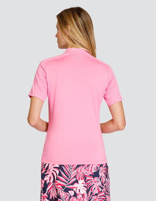 Tail Ladies Mckenna Short Sleeve Polo - Camelia Pink