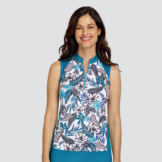 Tail Ladies Golf Cindylou Sleeveless Top - Rowan Foliage