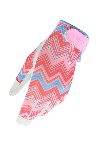 Tan Through Cabretta Leather Sun Glove - Chevron