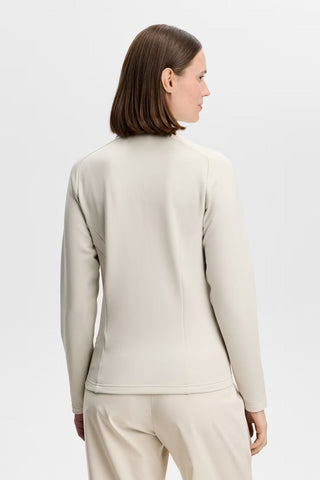 Selena Full Zip Mid Layer - Moonbeam