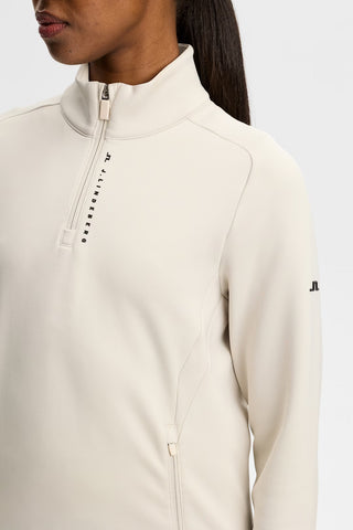 Selena Quarter Zip Mid Layer - Moonbeam