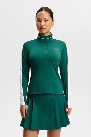 Hertta Long Sleeve Polo - Forest Biome