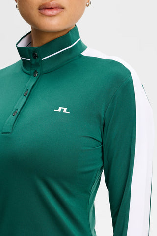 Hertta Long Sleeve Polo - Forest Biome