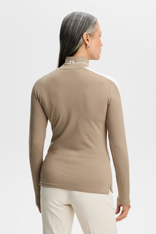 Hertta Long Sleeve Polo - Brindle