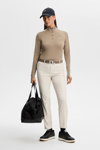 Hertta Long Sleeve Polo - Brindle