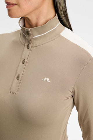 Hertta Long Sleeve Polo - Brindle