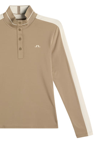 Hertta Long Sleeve Polo - Brindle