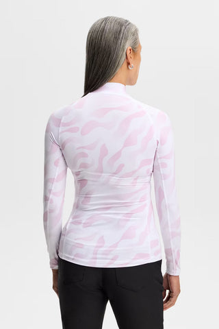 Ella Print Compression Top - White Orchid