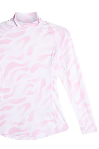 Ella Print Compression Top - White Orchid