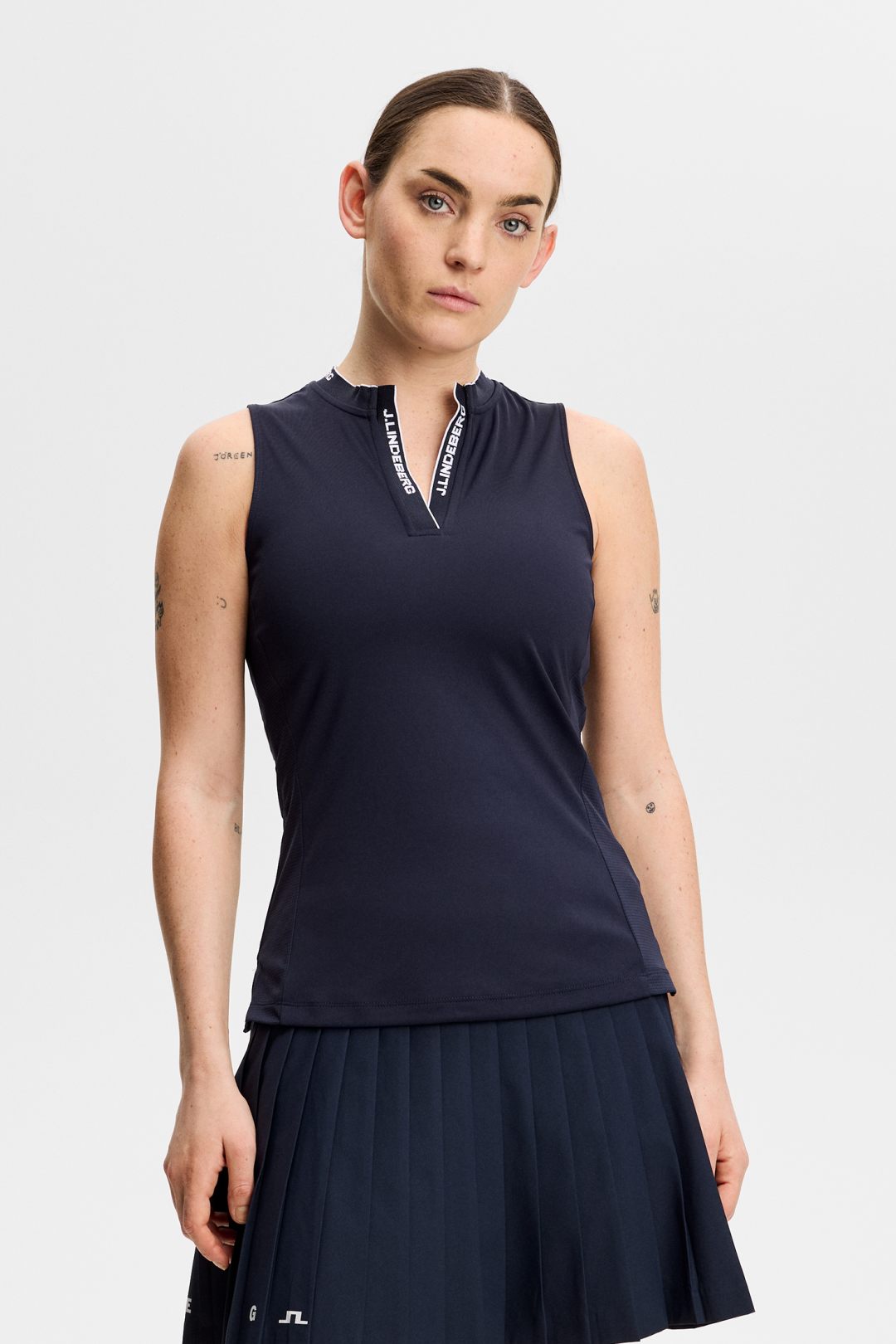 Leya Sleeveless Golf Top - JL Navy