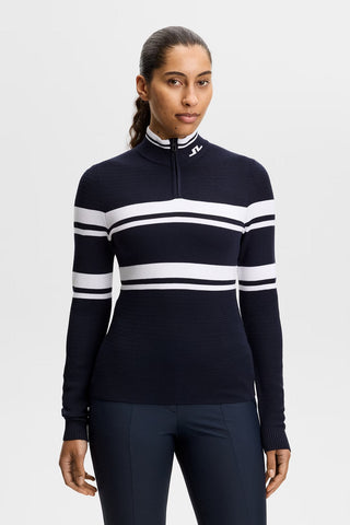 Ariadne Knit Quarter Zip - JL Navy