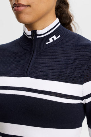 Ariadne Knit Quarter Zip - JL Navy