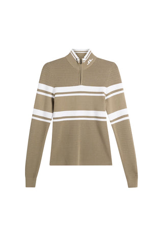 Ariadne Knit Quarter Zip - Brindle