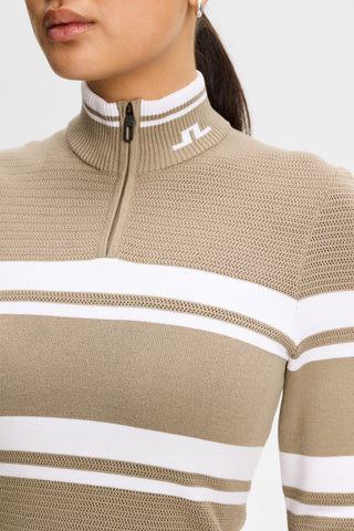 Ariadne Knit Quarter Zip - Brindle
