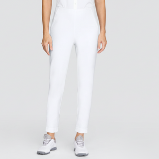 Tail Ladies Allure Pull On Ankle Golf Trousers (28 Inch) - White