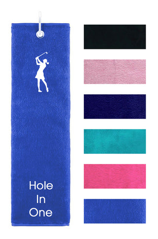 Hole in One Tri Fold Golf Towel Prize