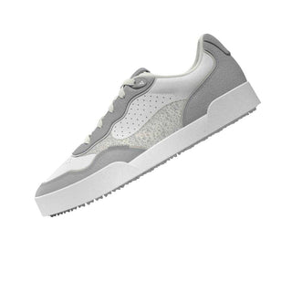 Adidas Womens Retrocross 25 Spikeless Golf Shoes - White, Silver & Grey