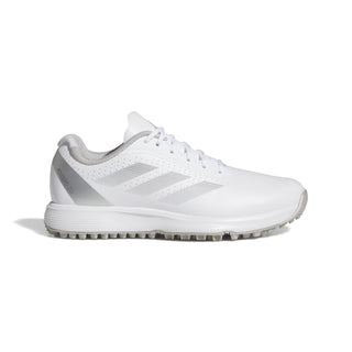 Adidas Junior Adizero Spikeless Waterproof Golf Shoes - White