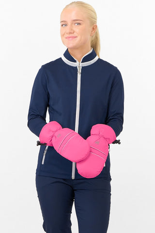 Warm Winter Ladies Golf Mitts - Pink