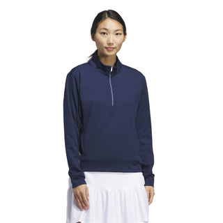 Adidas Womens Ultimate365 Long Sleeve Half Zip - Collegiate Navy