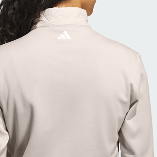 Adidas Ladies Ultimate365 Quilted Full Zip Golf Jacket - Wonder Taupe