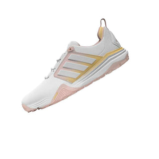Adidas Womens Adipower 26 Waterproof Golf Shoes - White, Pink & Tangerine