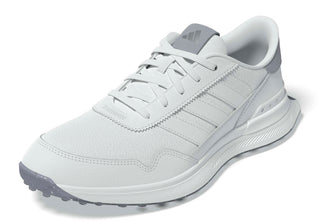 Adidas Womens S2G 26 Leather Spikeless Golf Shoes - White & Silver