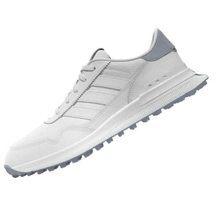 Adidas Womens S2G 26 Leather Spikeless Golf Shoes - White & Silver
