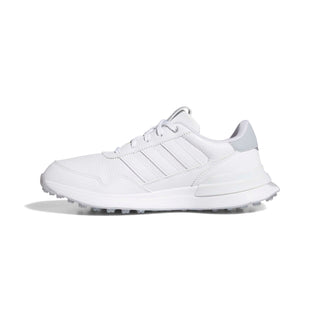 Adidas Womens S2G 26 Leather Spikeless Golf Shoes - White & Silver
