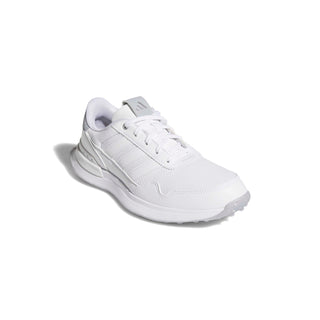 Adidas Womens S2G 26 Leather Spikeless Golf Shoes - White & Silver