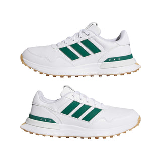 Adidas Womens S2G 26 Leather Spikeless Golf Shoes - White & Green